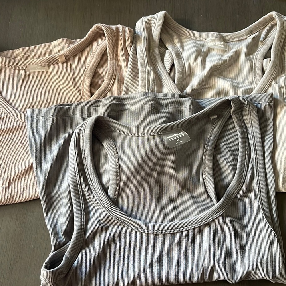 Unlabeled tank tops